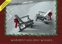 Beachfront Holiday Greeting Cards